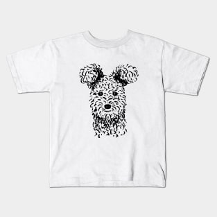 Pumi (Black and White) Kids T-Shirt